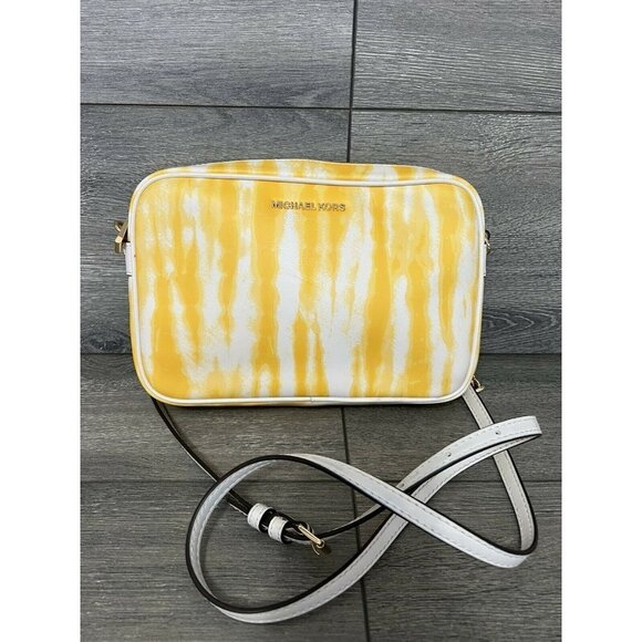 Michael Kors East west jet set crossbody bag buttercup gold - Picture 1 of 8